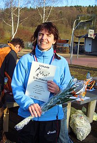 Silke Stutzke beim Marburger Ultralauf